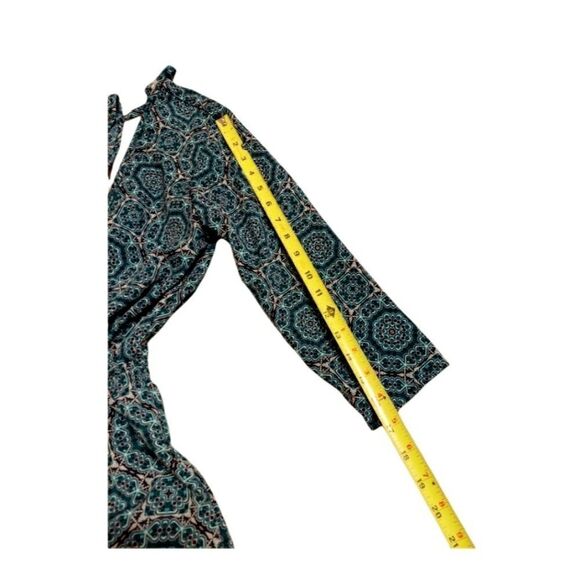 𝅺charlotte Russe romper New with tags  Green and blue Juniors Size XS - Picture 7 of 10